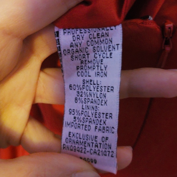 Ruched mini red dress - Picture 3 of 4